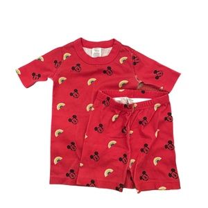 Hanna Andersson Mickey rainbow pajama set- size 5